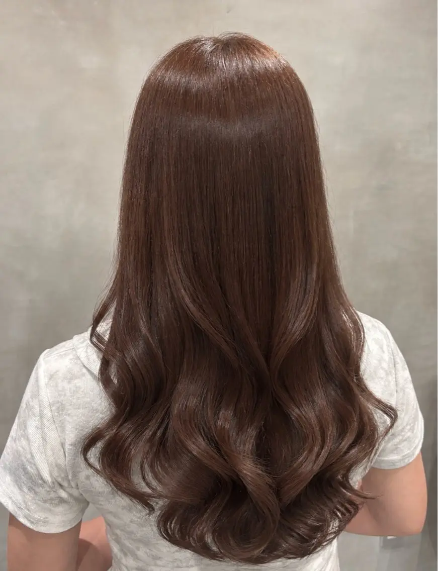 ロング カラー 似合わせカット ヘアカラー 上品♡ブラウン💎 アレンジ🩰Rimiのヘアスタイル