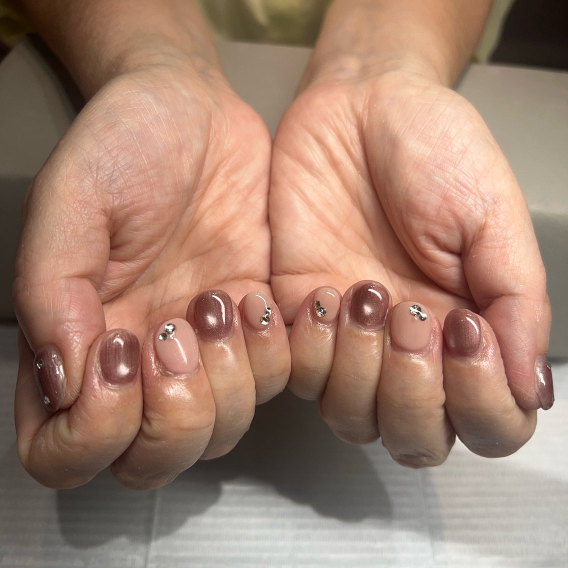 ネイル シンプルネイル ハンドネイル 水山 暎華のネイルデザイン