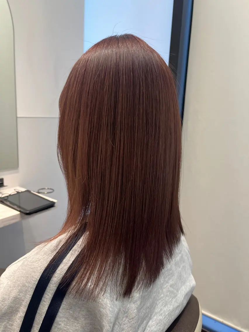 ミディアム カラー 髪質改善 トリートメント 藤井 仁紀のヘアスタイル