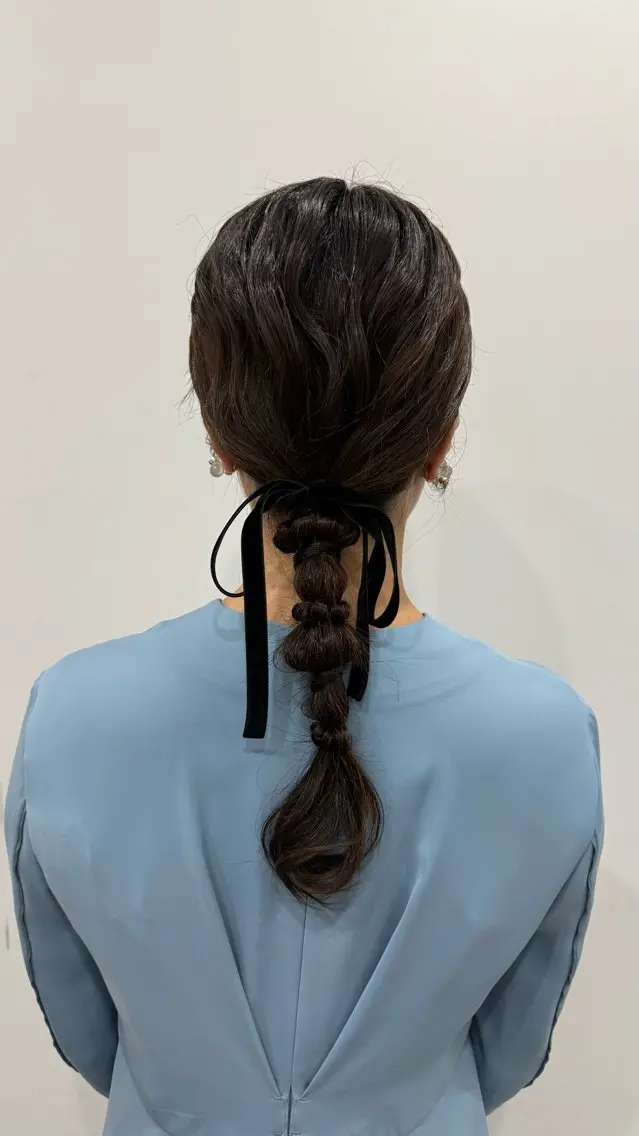 ヘアアレンジ 結婚式・ブライダル ニシザカ マナのヘアスタイル