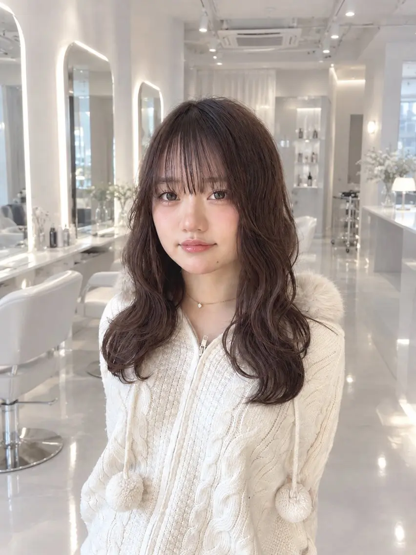 セミロング 【韓国✖️透明感】 🇰🇷SOGO🩶のヘアスタイル