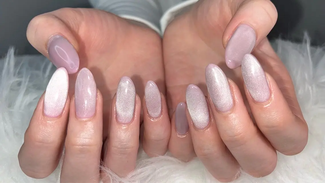ネイル アートネイル マグネットネイル ニュアンスネイル ワンカラーネイル シンプルネイル ハンドネイル プライベートサロン N's Nailのネイルデザイン