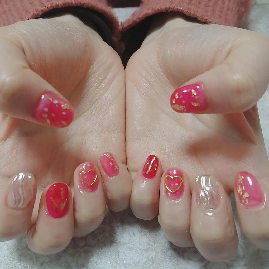 ネイル 赤色 JEWEL nailのネイルデザイン