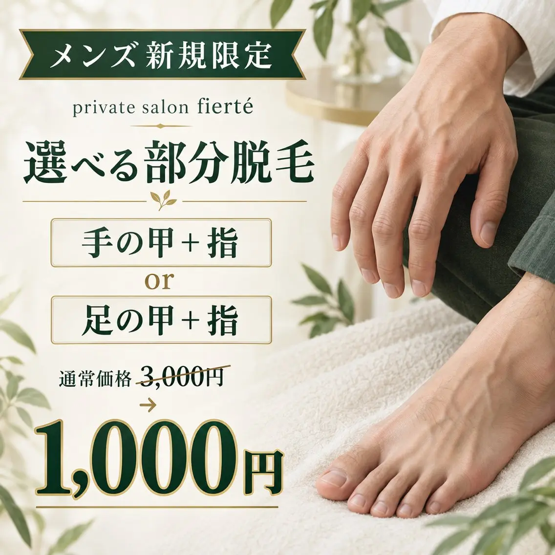 メンズ 脱毛Salon fiertéのエステ・リラクイメージ
