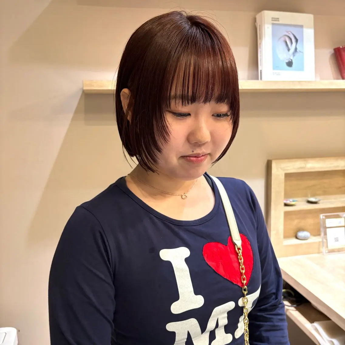 ショート ボブ 顔まわりレイヤー レイヤーカット カット RIHO/ 小顔レイヤー/抜け感のヘアスタイル
