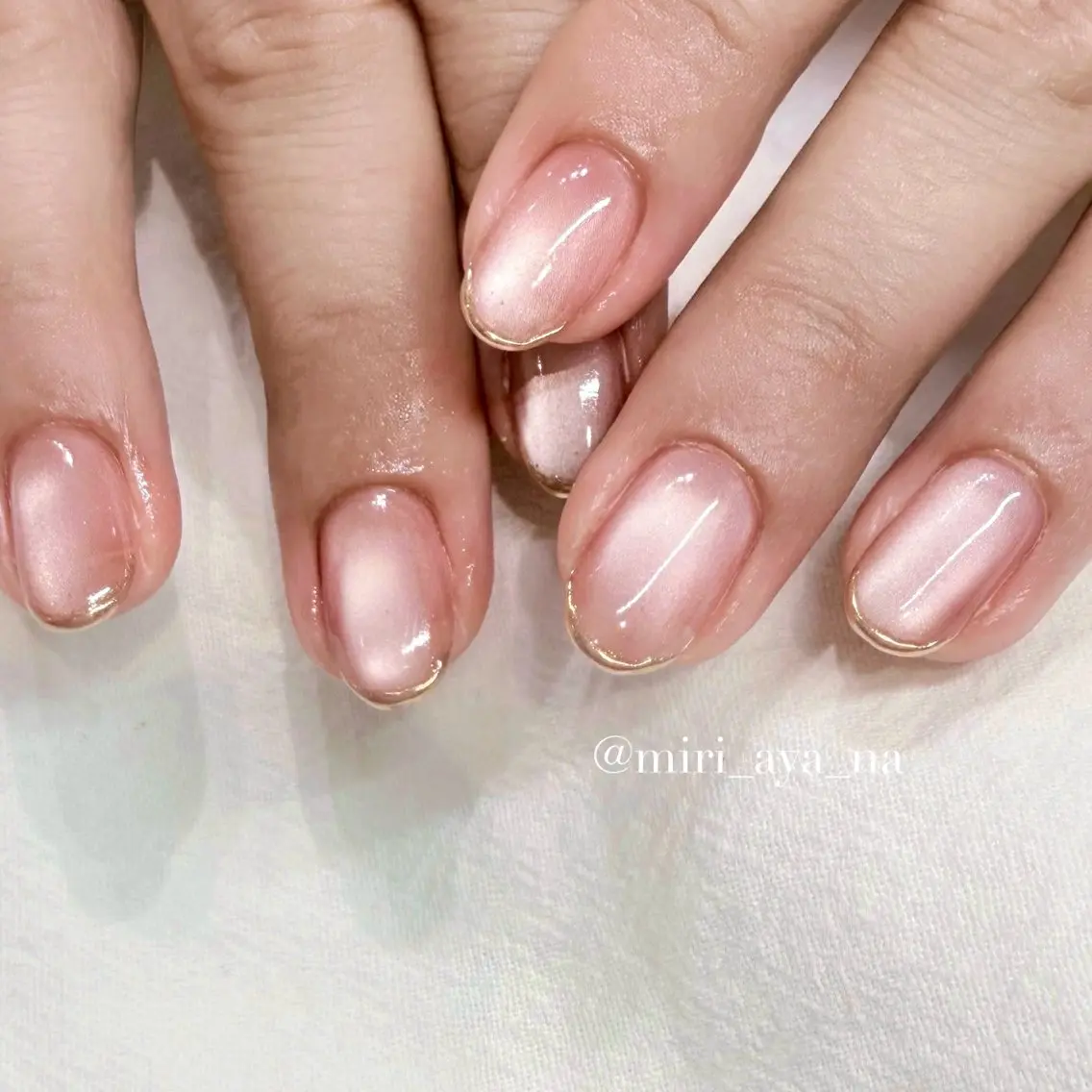 ネイル ハンドネイル 新宿代々木/キレイめ ちゅるん/miriのネイルデザイン