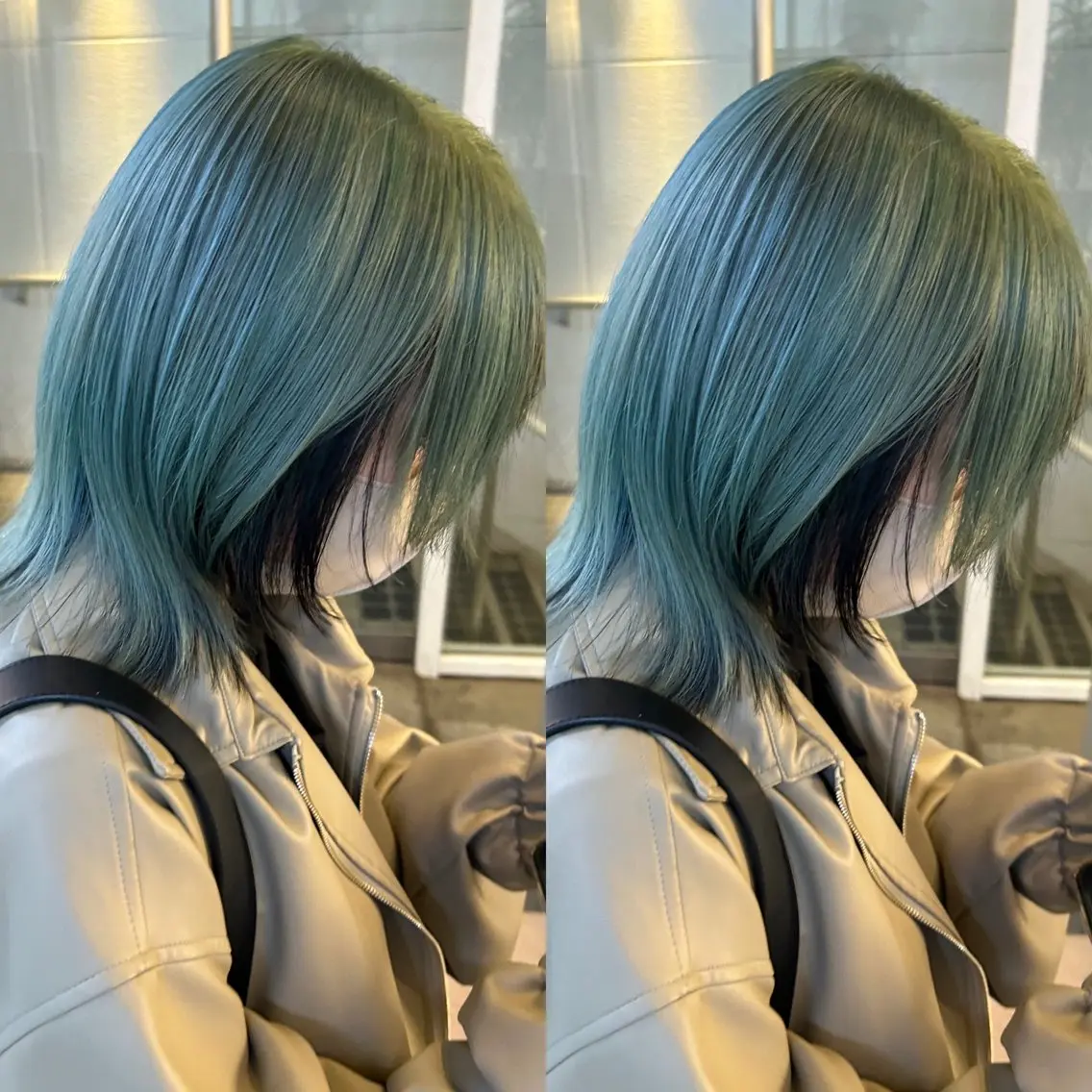 ミディアム カラー カット ヘアカラー トリートメント yoriダブルカラー 代表すがわらのヘアスタイル
