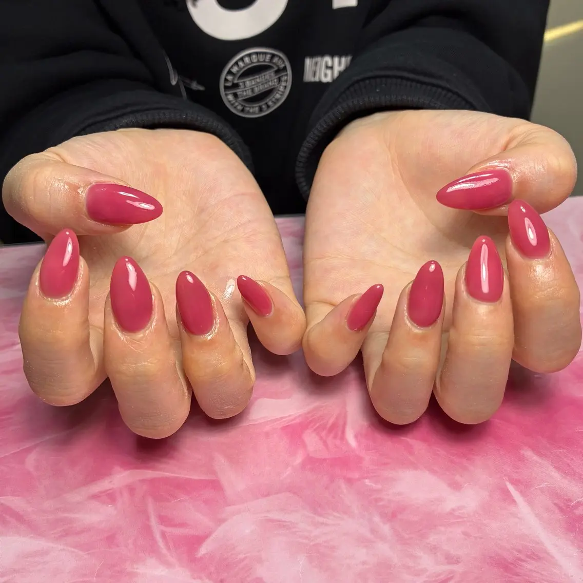 セミロング ハンドネイル hs nail salonのネイルデザイン