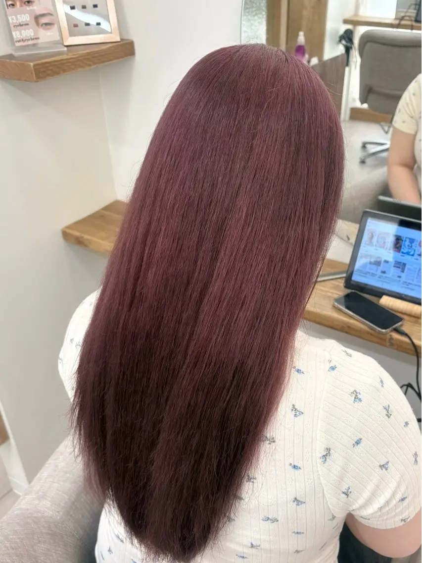 カラー ピンクカラー ローズカラー Haruka ハルカのヘアスタイル