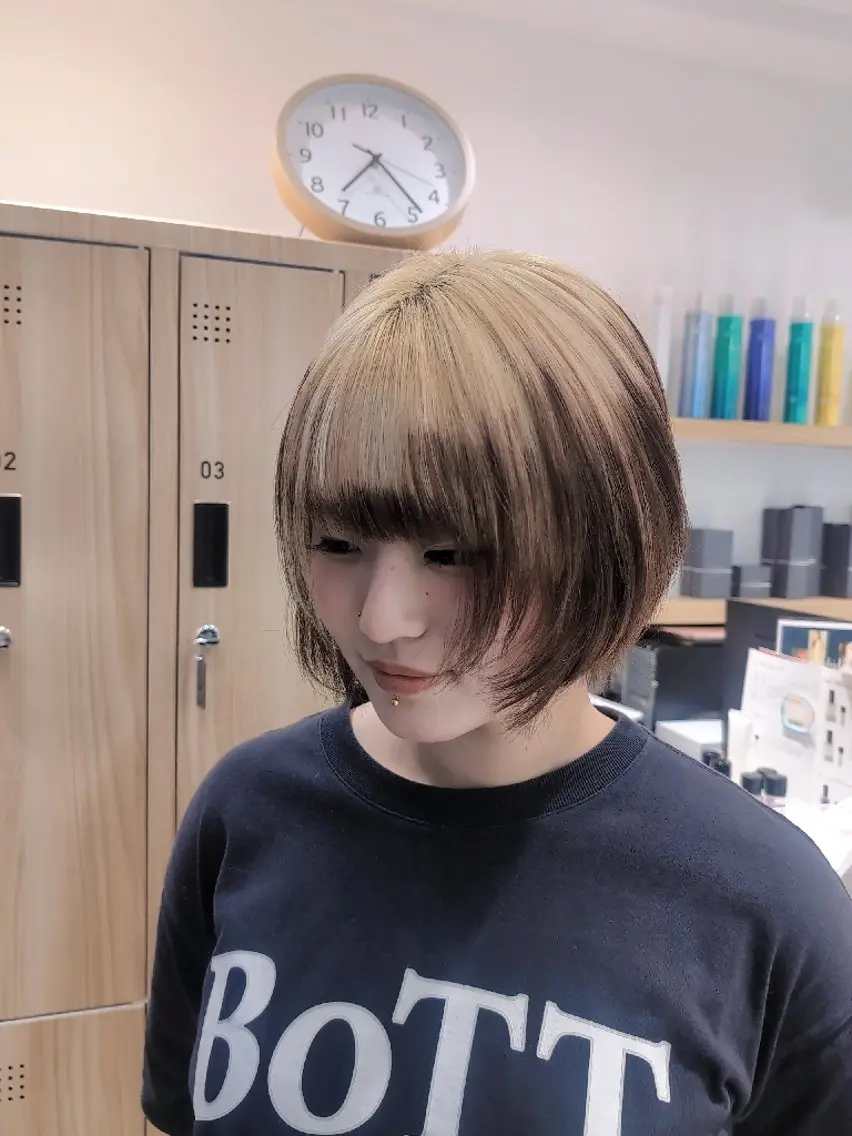 カラー ショート カット ヘアカラー 田端みおと🐱ダブル カラー/髪質改善💕のヘアスタイル