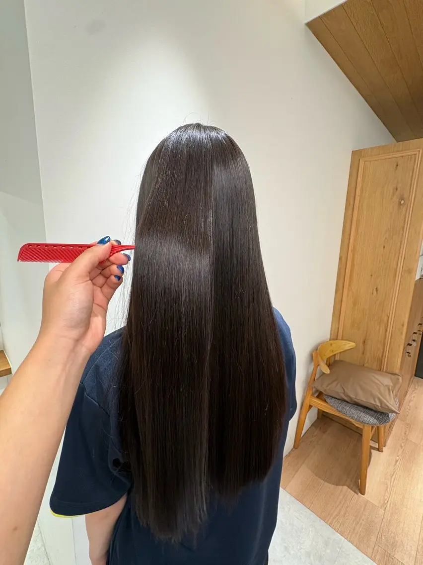 ロング 縮毛矯正 トヨダ シノ🐰🌸のヘアスタイル