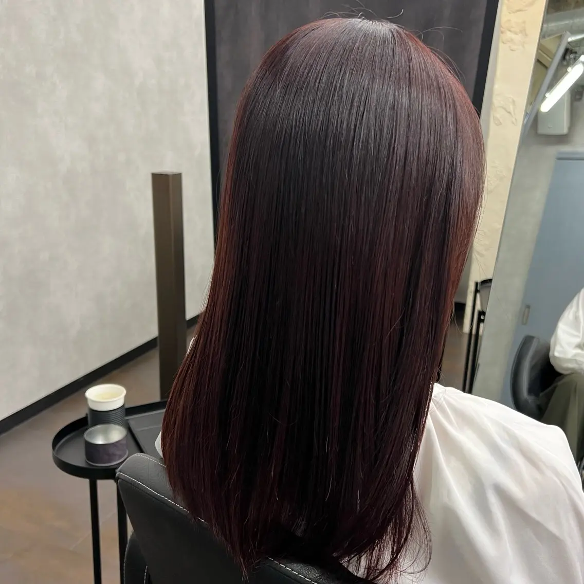 セミロング カラー ヘアカラー トリートメント 沖山 友津季のヘアスタイル