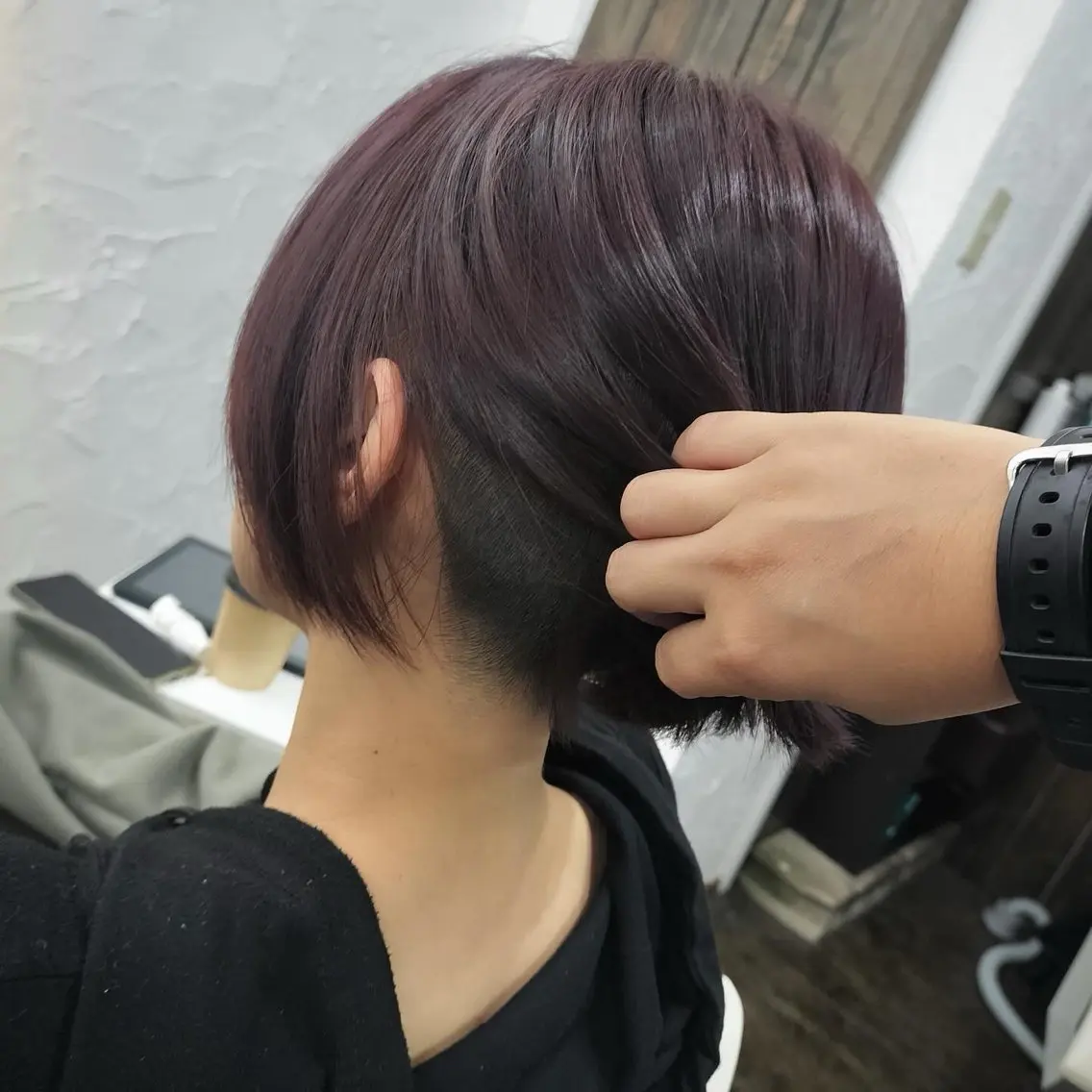 ショート カラー メンズ カット ヘアカラー トリートメント 古民家ｻﾛﾝ/みうら あや\ﾏﾝﾂｰﾏﾝのヘアスタイル