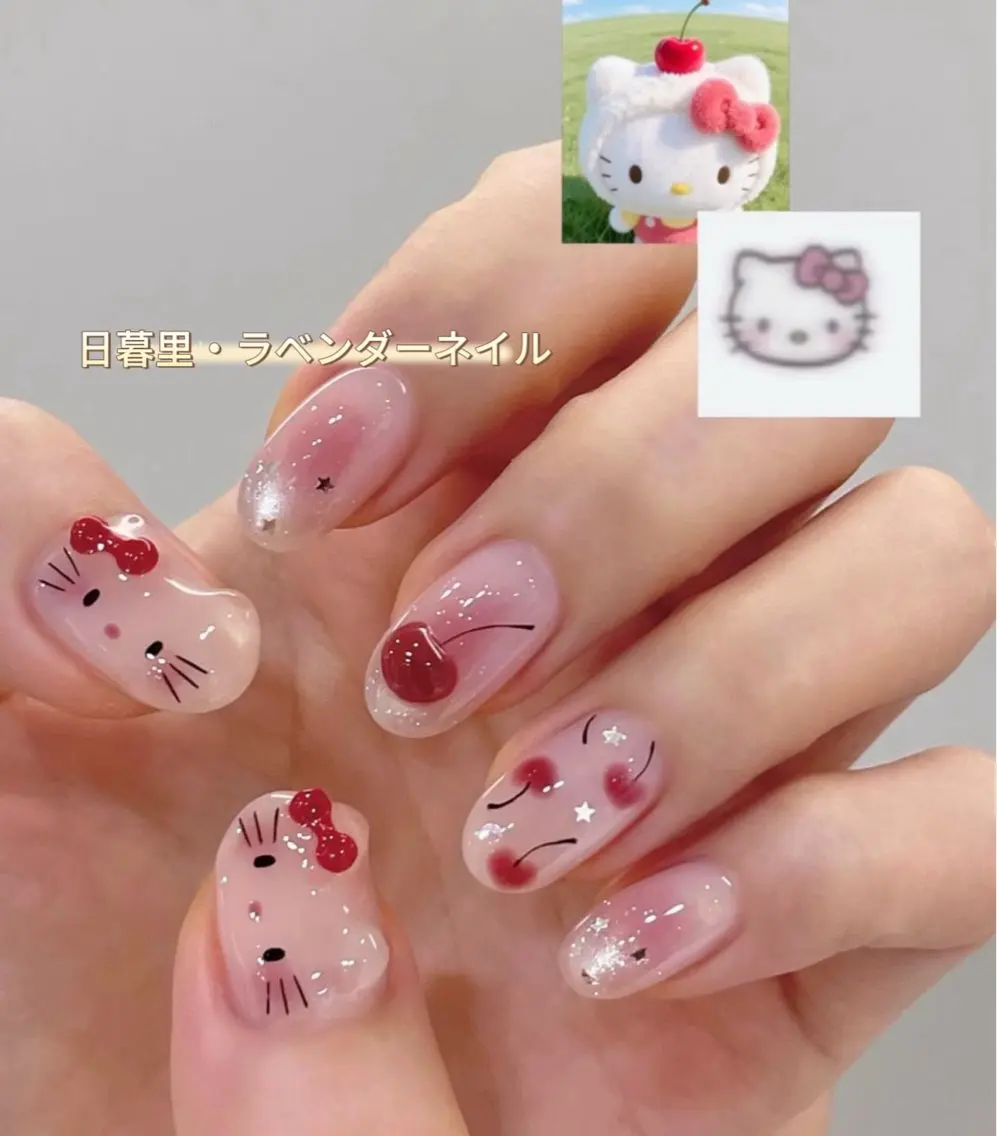ネイル ハンドネイル ラベンダー💖日暮里 ルル💖ネイルのネイルデザイン