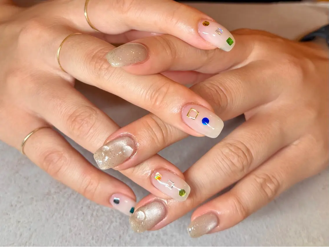 ネイル ニュアンスネイル ハンドネイル HazeGrass NAILのネイルデザイン
