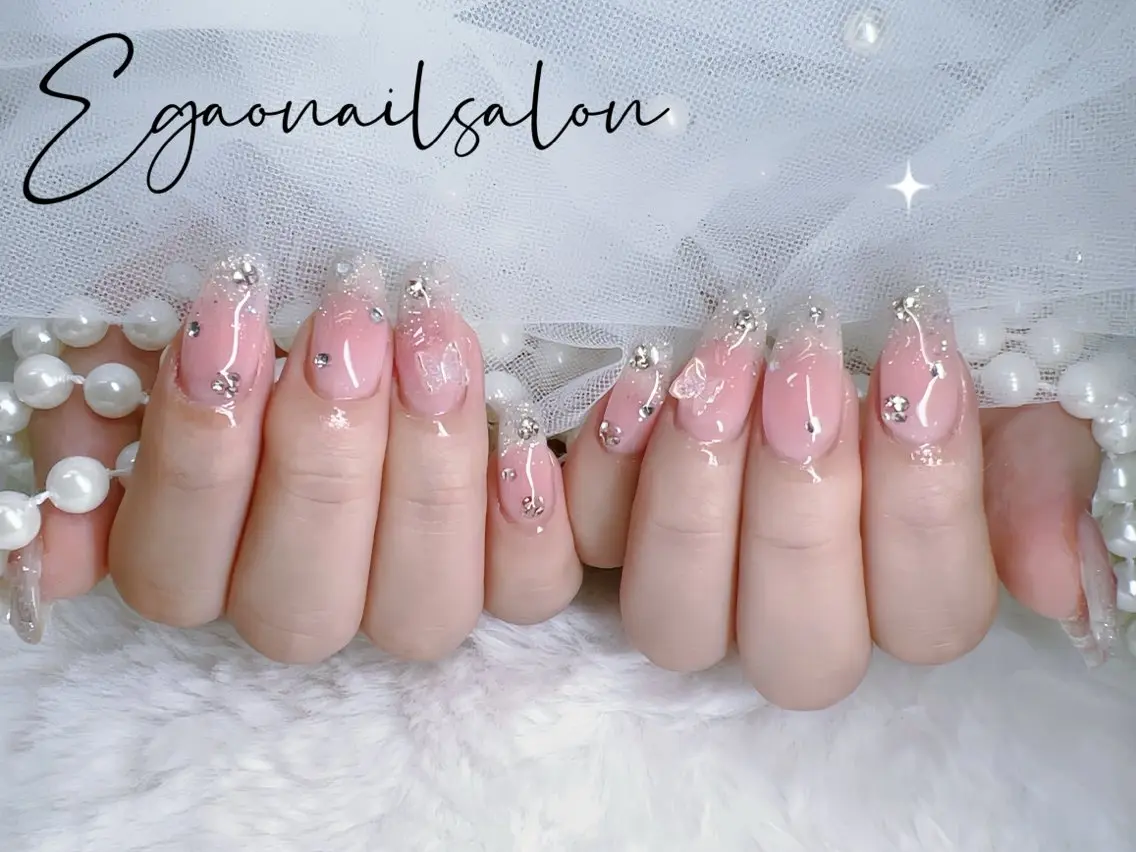 ネイル アートネイル フットネイル フレンチネイル ジェルネイル グラデーション EGAO NAIL 錦糸町店のネイルデザイン