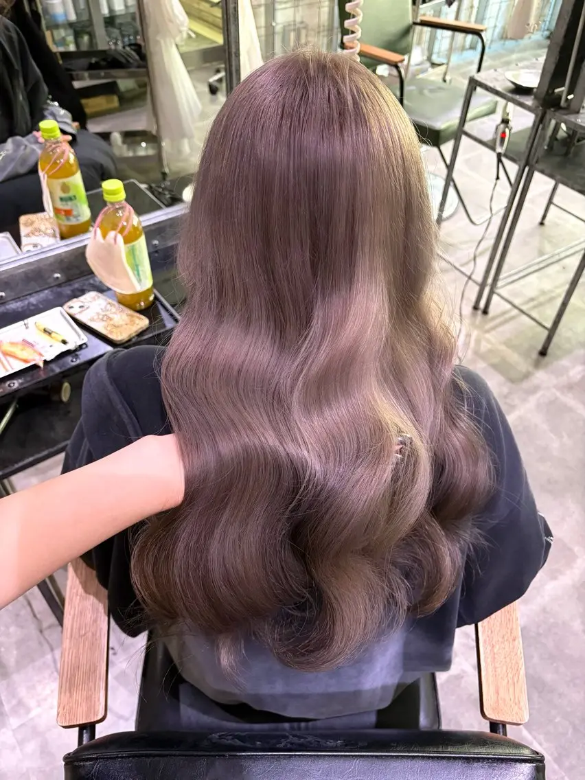 セミロング カラー カット ヘアカラー AYANE 韓国ヘア /レイヤーカットのヘアスタイル