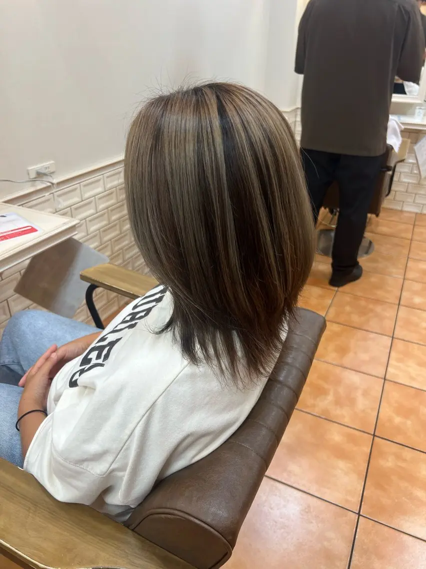 ミディアム ヘアカラー カラーモデル募集中! 藤村 優華のヘアスタイル
