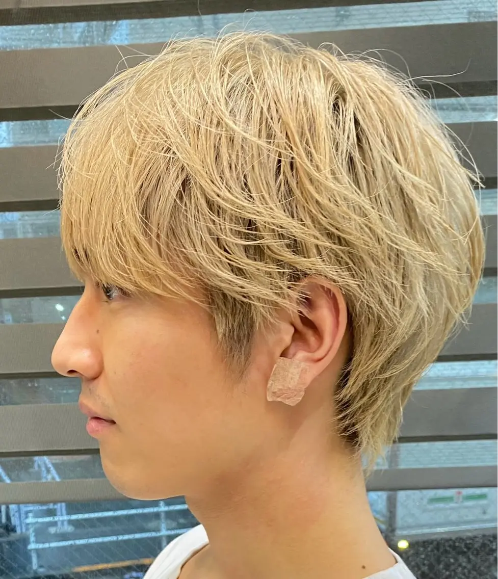 カラー メンズ 山田 晃輔のヘアスタイル