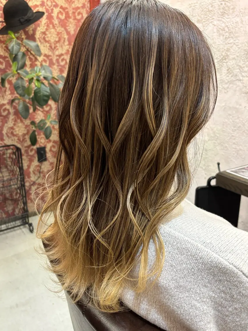 カラー ヘアアレンジ ヘアカラー トリートメント Barocco 🎀ヒメ🎀(19)のヘアスタイル