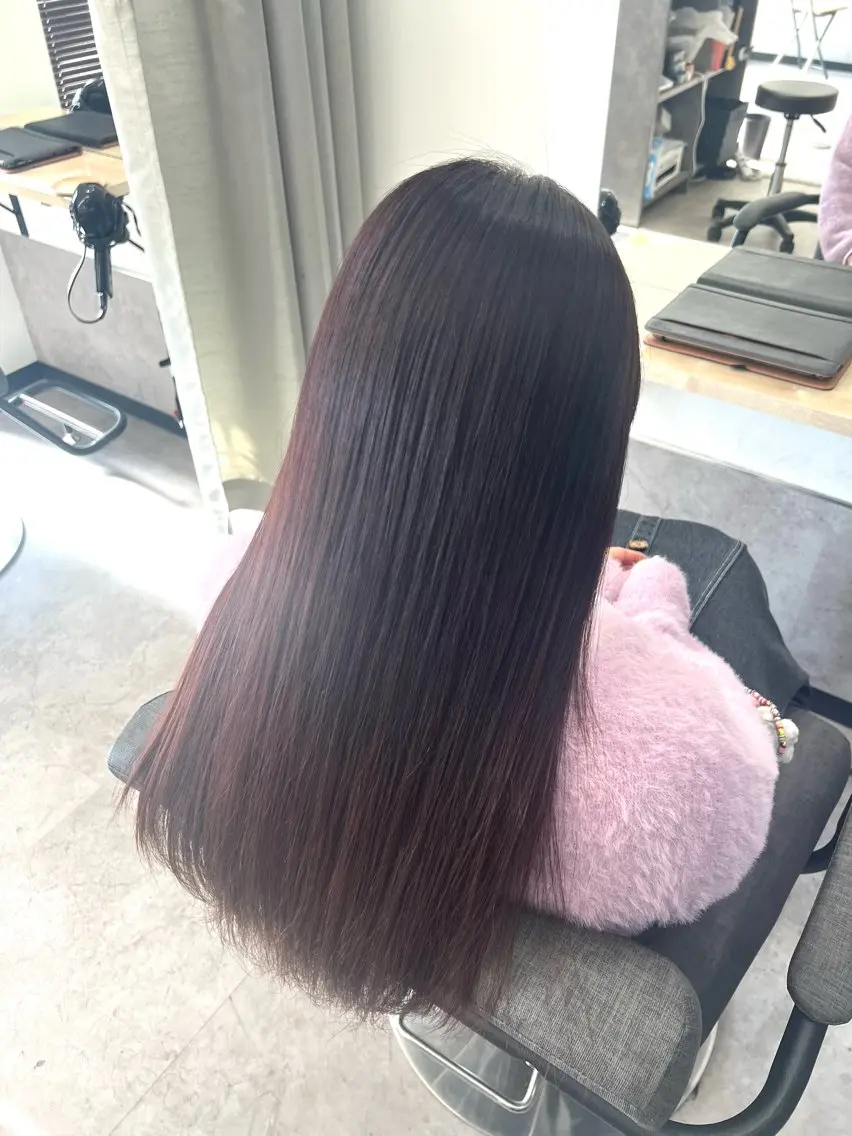 ロング ヘアカラー トリートメント TELA HAIR 店長　塩田のヘアスタイル