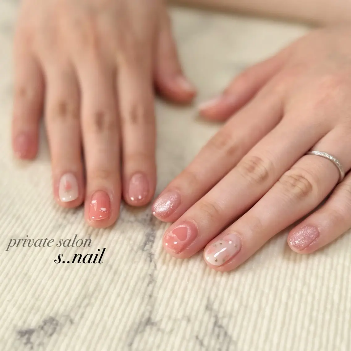 ネイル ハート ハンドネイル フットネイル s..nail / MORITAのネイルデザイン