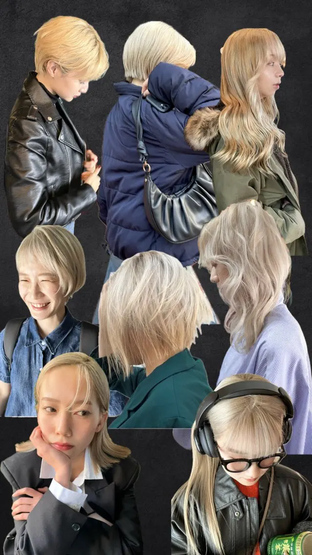 カラー ブロンド vivre libreのヘアスタイル