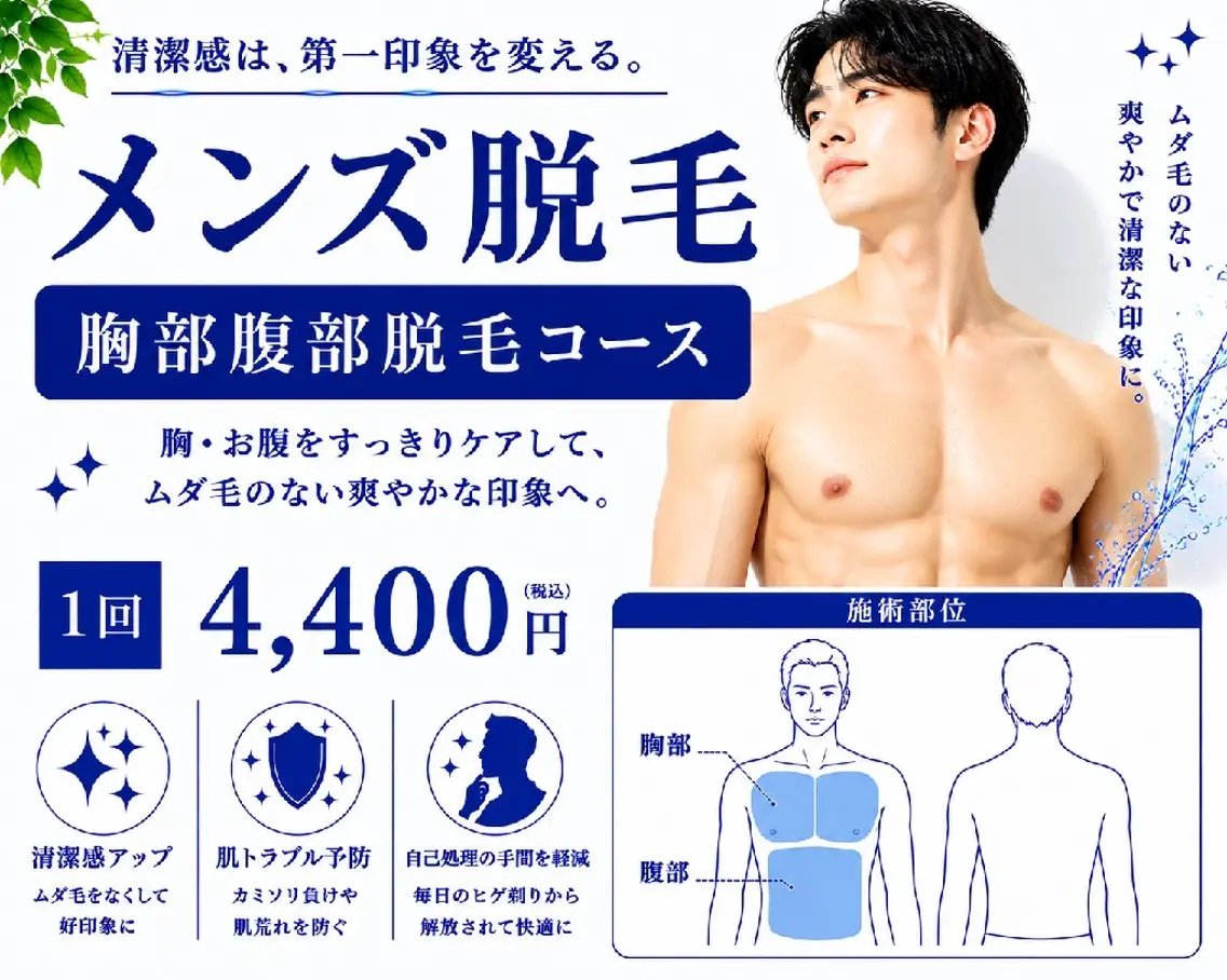 メンズ 脱毛 武 藤のエステ・リラクイメージ
