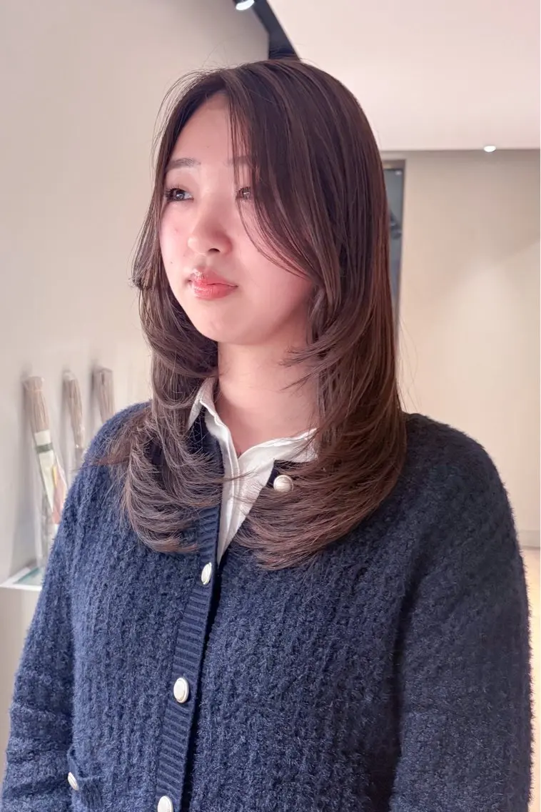 韓国レイヤーカットモデル✂️の写真