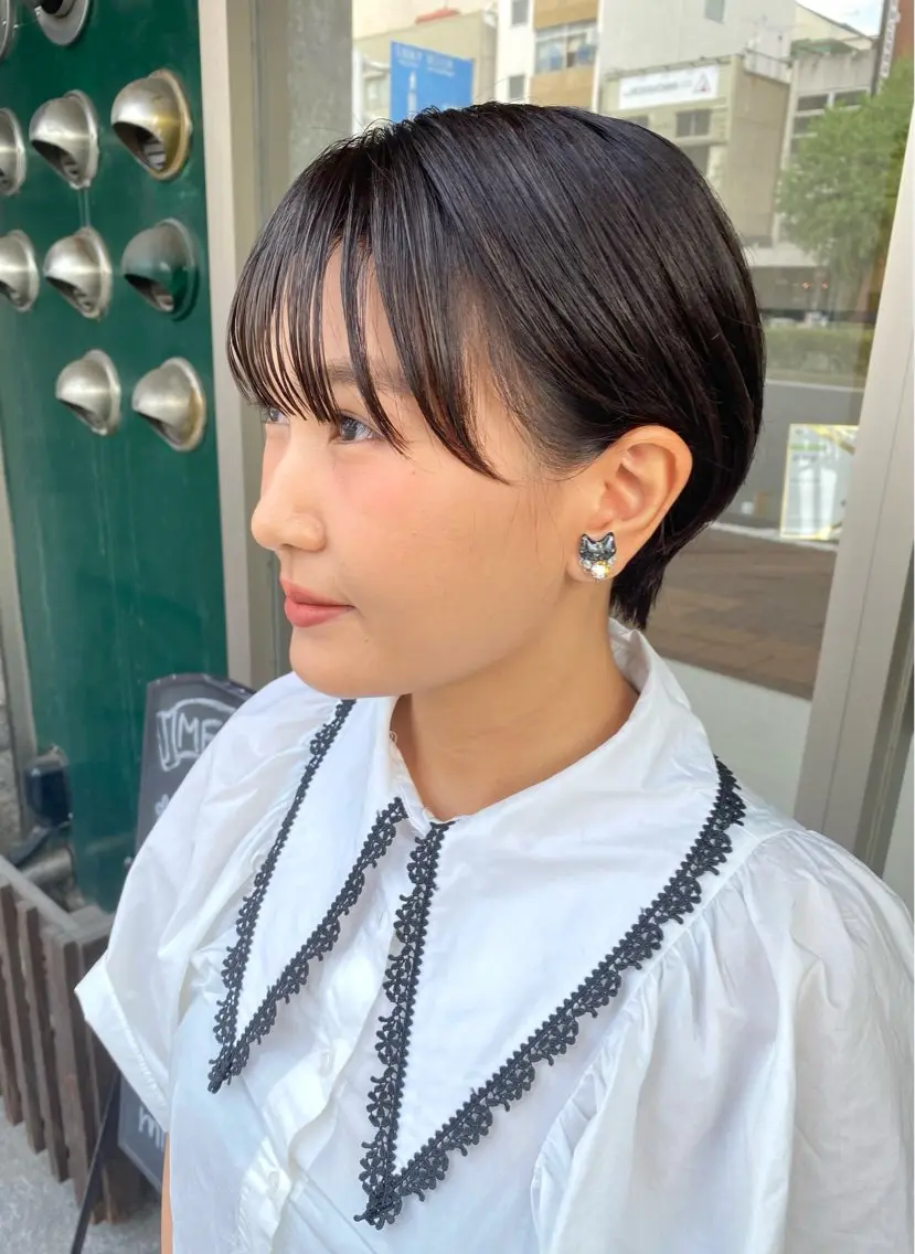 ショート カラー ハイトーンカラー ショートヘア 日比 貴大/ minim hairのヘアスタイル