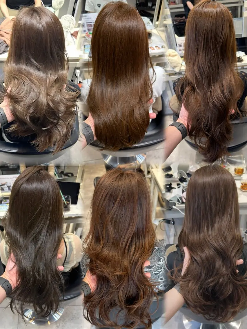 セミロング カット ヘアカラー 恵比寿韓国レイヤー× 艶透明感カラー大場のヘアスタイル