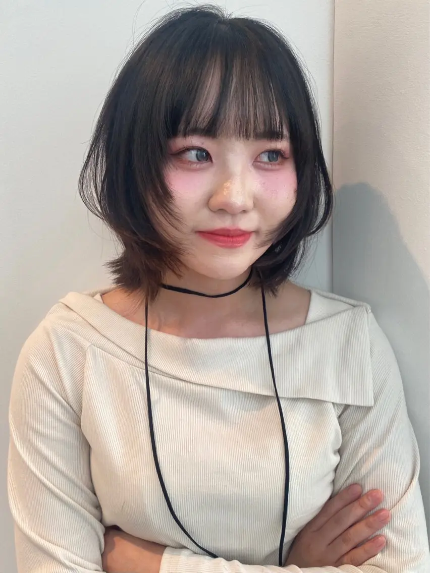ミディアム カラー カット トリートメント mai / linoah˚✧のヘアスタイル
