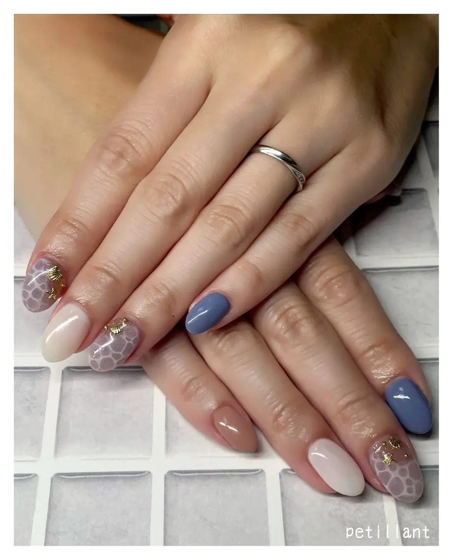 ネイル 夏ネイル nail salon petillantのネイルデザイン