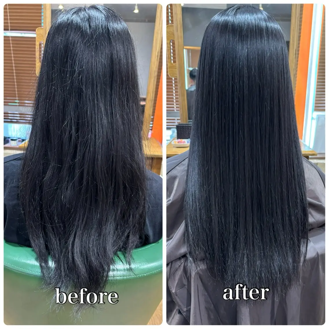 ロング 髪質改善 カット 縮毛矯正 トリートメント IwAsh✄﻿ アオイのヘアスタイル