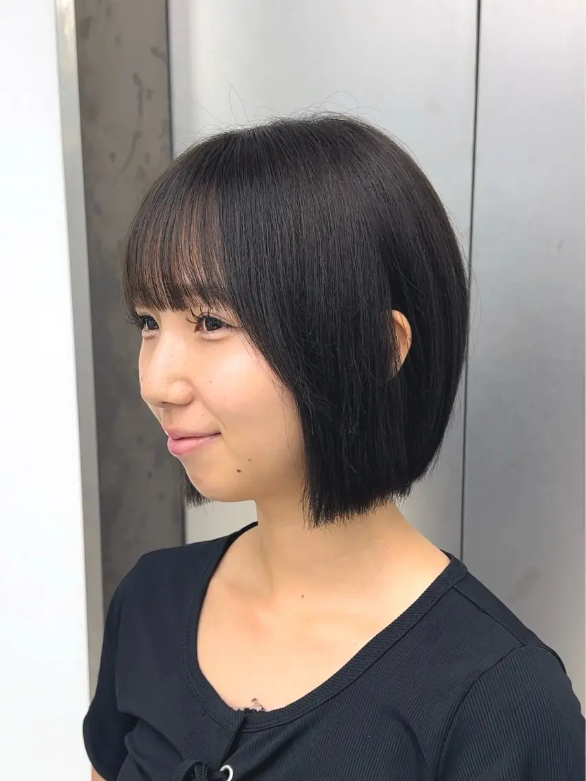 ミディアム カット てらしぃ /名古屋美容師のヘアスタイル