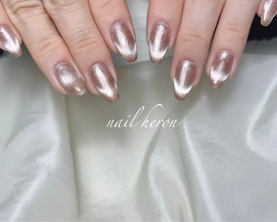 ネイル マグネットネイル ハンドネイル saki_ nail heronのネイルデザイン