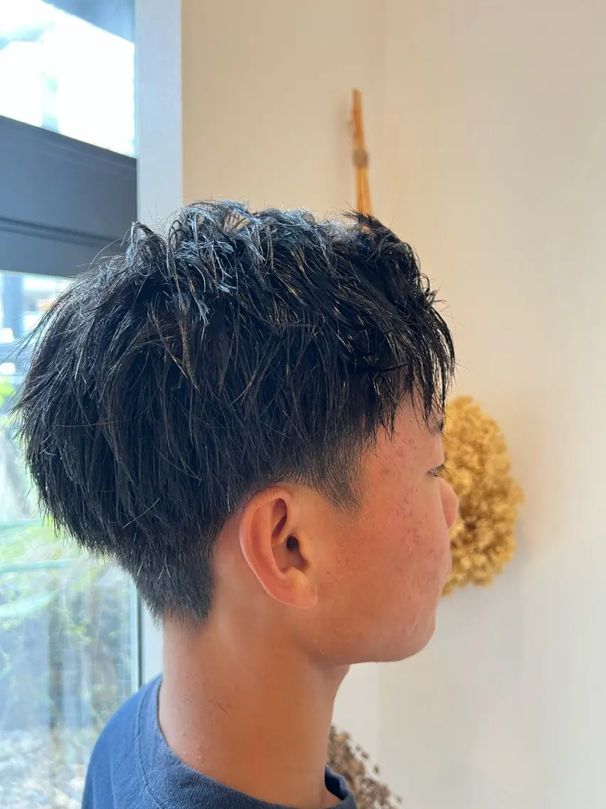 ショート カット 【本陣】カット モデル/朝岡 慧のヘアスタイル