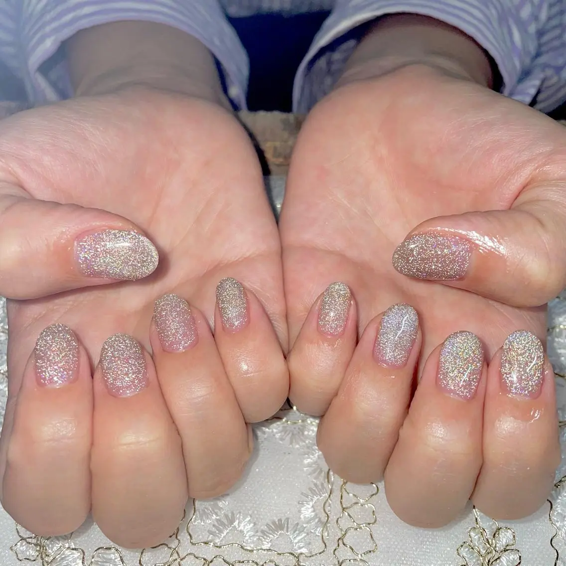 ネイル アートネイル オーロラネイル フラッシュネイル ジェルネイル マグネットネイル J terrace Nailのネイルデザイン