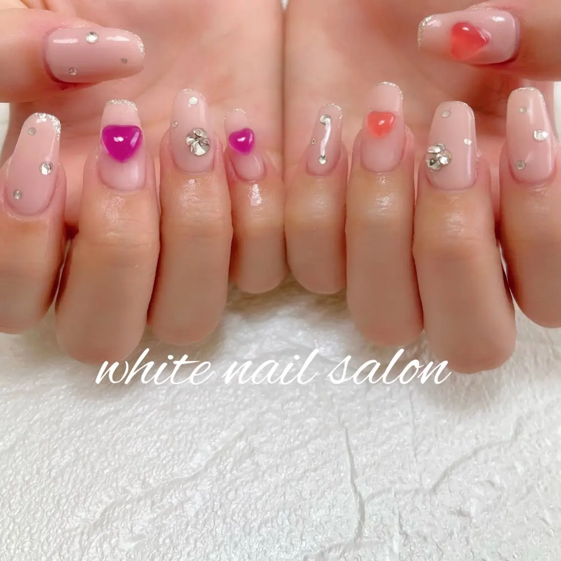 ネイル ラメ(グリッター) ハンドネイル white nail salonのネイルデザイン