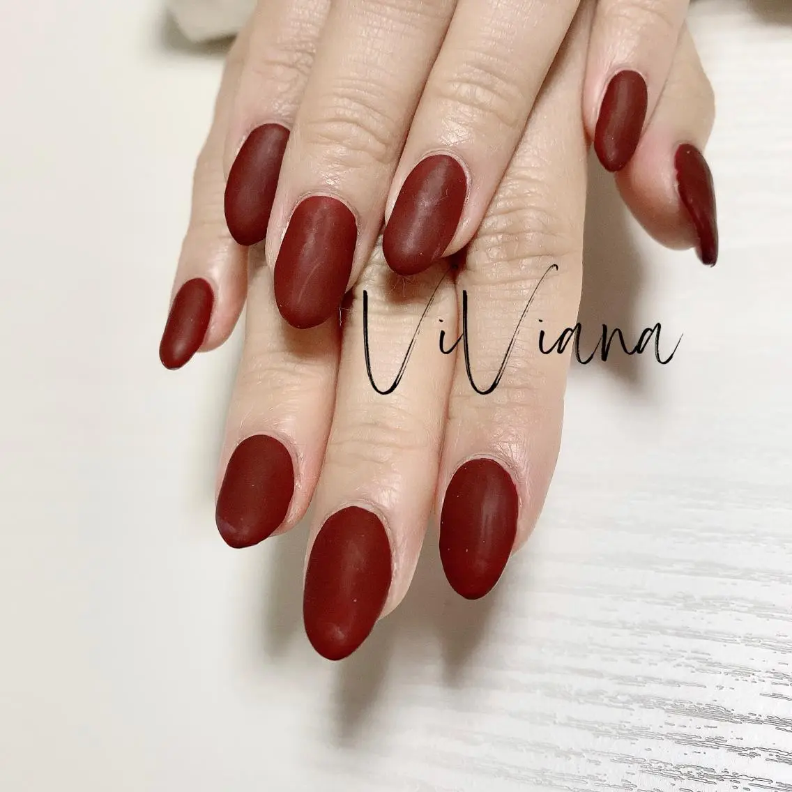 ネイル マットネイル ハンドネイル ViViana ヴィヴィアナのネイルデザイン