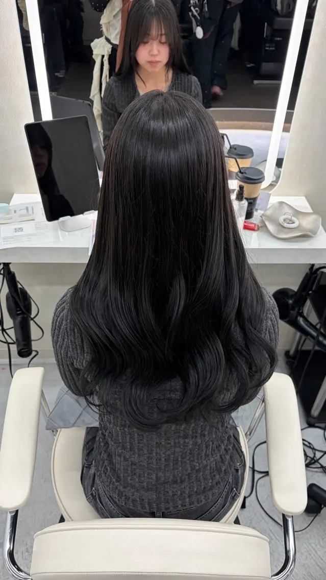 ロング 北川 葵のヘアスタイル