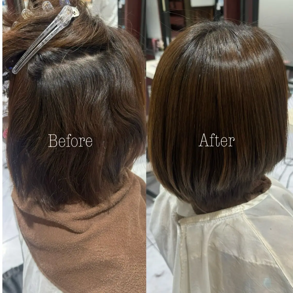 ショート カット 縮毛矯正 森田 明日香のヘアスタイル