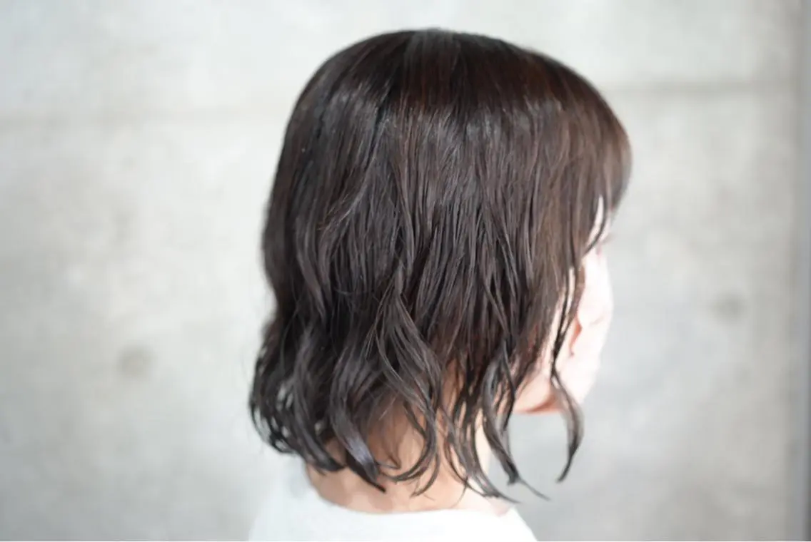 パーマ カット パーマ トリートメント ボブパーマコテ巻き風 パーマNo1深江秀平のヘアスタイル