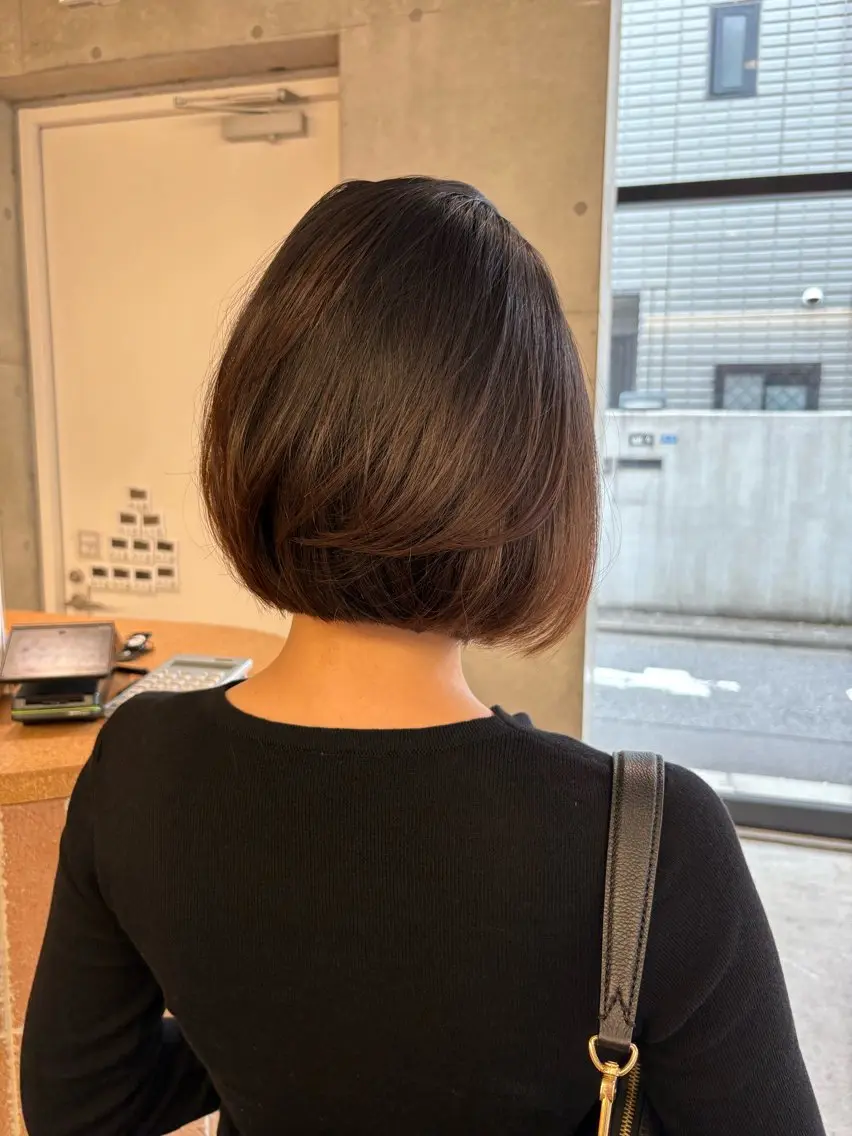 ショート カラー カット ヘアカラー トリートメント Saki/レイヤー/ 韓国/透明感カラーのヘアスタイル