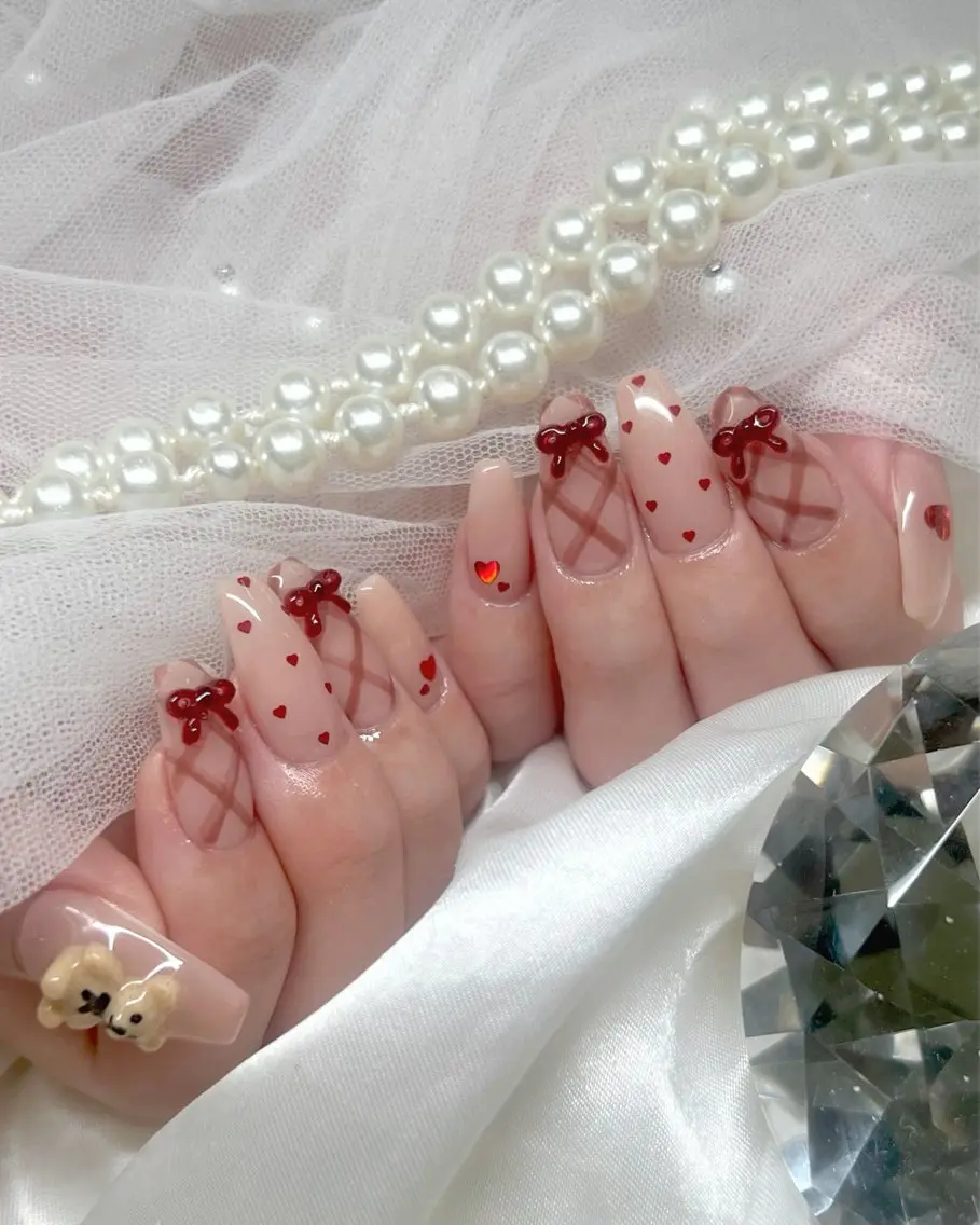 ロング ハンドネイル Nailsalon Angeのネイルデザイン