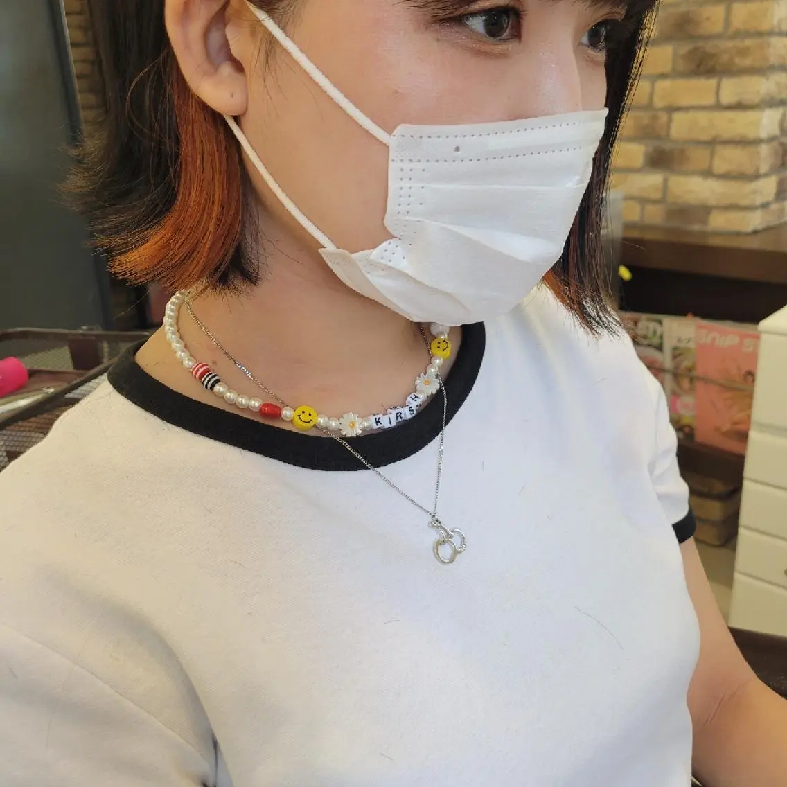 ミディアム カラー ヘアカラー トリートメント 羽エクステ🩷 🤍まき🤍のマツエク・マツパデザイン