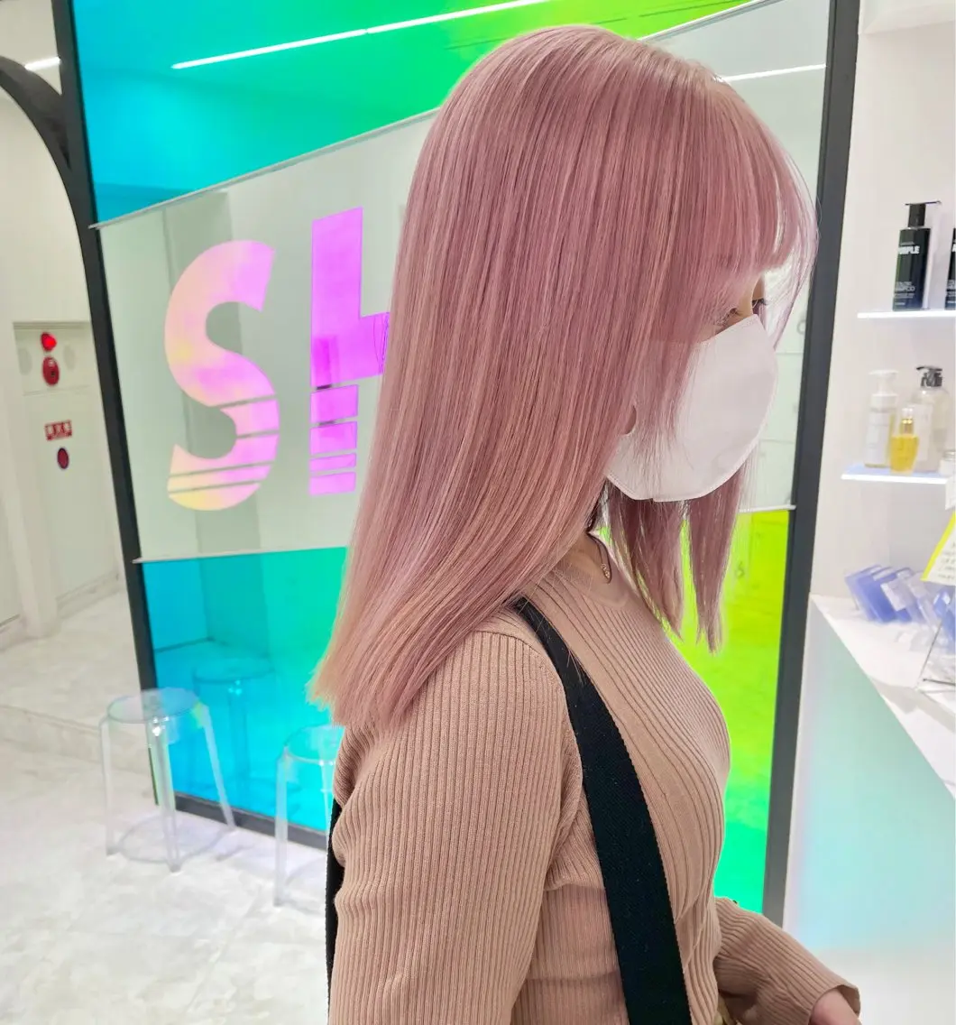 ロング カラー ヘアカラー トリートメント ヘッドスパ ヘアセット ウルフカット×ハイ トーン職人🤍ゆうひのヘアスタイル