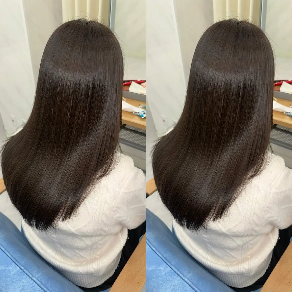 ロング 髪質改善🩵縮毛矯正 代々木/木下のヘアスタイル