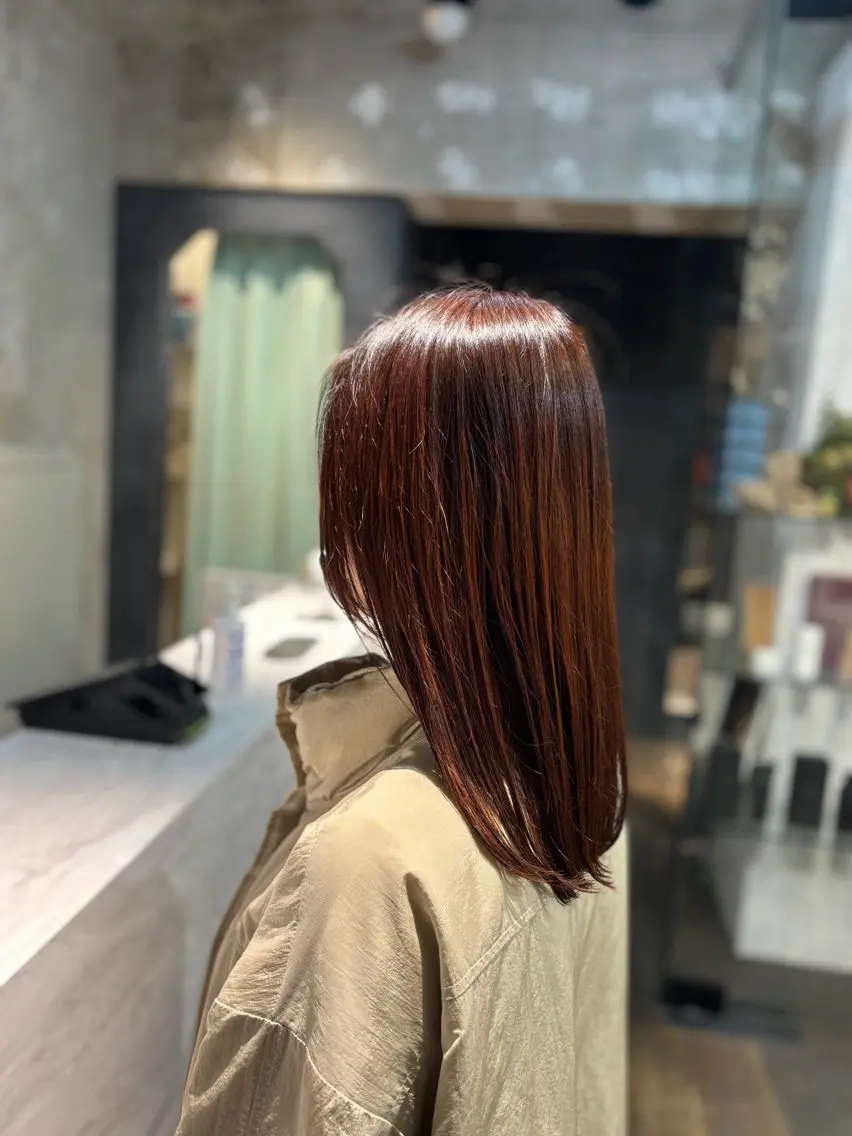 セミロング ヘアカラー 似合わせパーマ カラー/ゼンのヘアスタイル