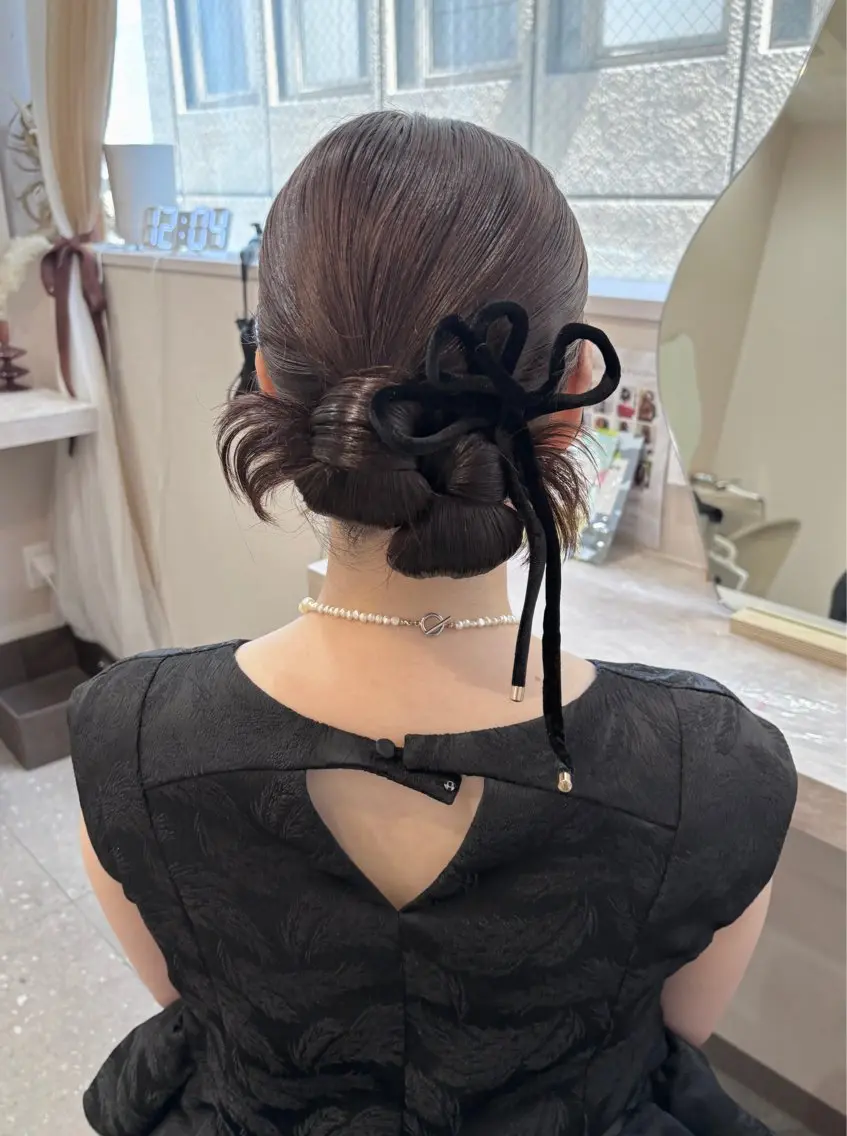 ヘアアレンジ ヘアセット Mila hinaのヘアスタイル